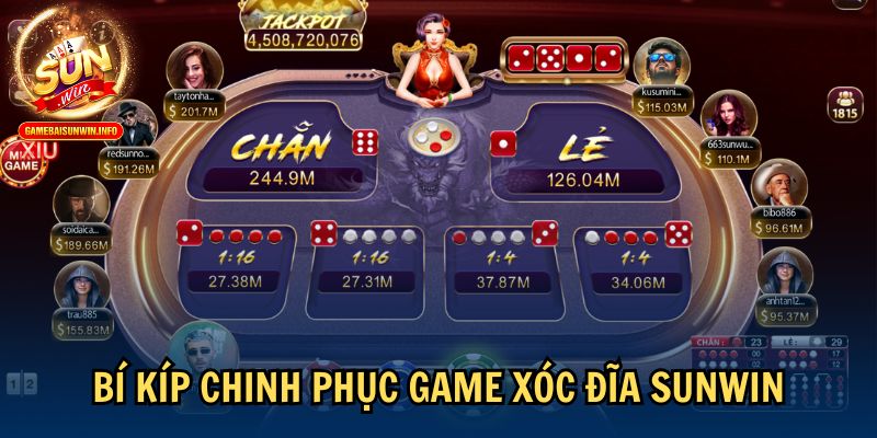 Bí kíp chinh phục game xóc đĩa Sunwin